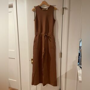 SPANX Sleeveless AirEssentials Brown Jumpsuit
